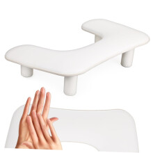 Adjustable UShaped Nail Arm Rest with Detachable Hand Pillow for Manicure and Salon Use