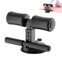 Sit up Assist, Adjustable Sit Up Equipment, Portable Ab Training Device for Home Gym, Travel, Indoor Outdoor, Black
