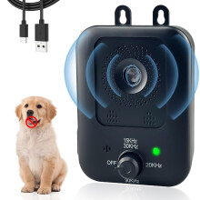Antibellgerät für Hunde, Ultraschalltechnologie, automatische Hundebellkontrolle mit 30 Metern Reichweite, wiederaufladbares Bellabwehrgerät,