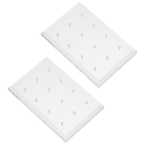 Nail Drill Bit Holder Acrylic Display Stand Organizer for Manicure Tools, 2pcs Compact Storage