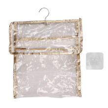 TSA-zugelassener Reise-Kulturbeutel, transparentes Kosmetiktaschen-Set für Damen mit Metallhaken zum Aufhängen und kompaktem Fassungsvermögen (1