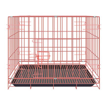Canil portátil dobrável para cães de porte médio a grande, com bandeja removível para uso interno e externo, bandeja resistente em composto ABS