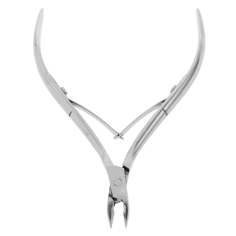 Stainless Steel Cuticle Nipper with Precision Blades and Ergonomic Handle for Fingernails and Toenails