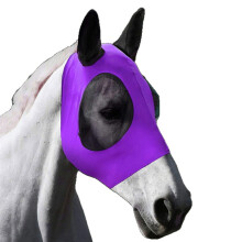 Vliegenmasker voor paarden met oren - Ruime oogopening, UV-bescherming, comfortabel en elastisch ontwerp voor paarden en pony's