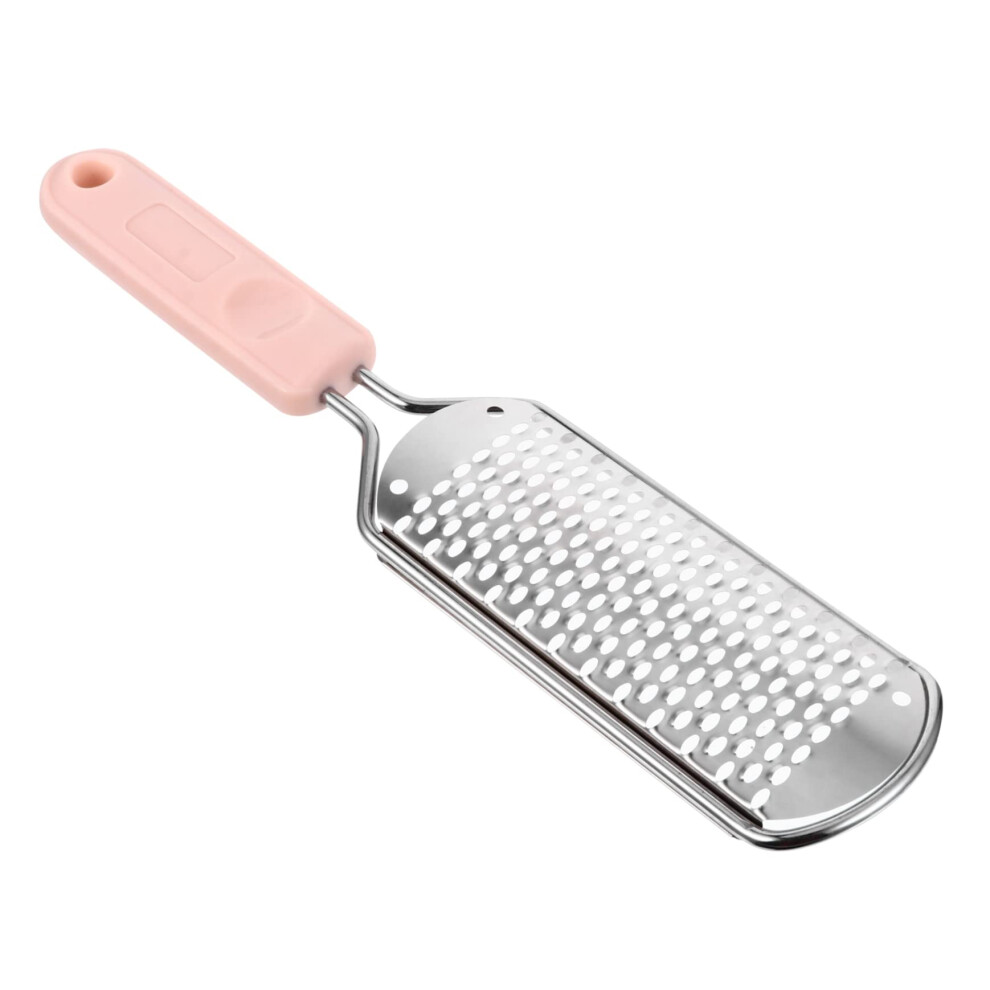 Stainless Steel Foot File Callus Remover for Dead Skin with NonSlip Grip Pedicure Tool for Heels