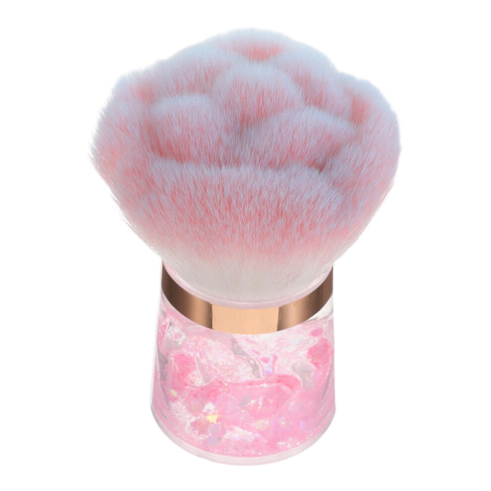 Flower Shaped Nail Dust Brush with Soft Bristles for Acrylic Nails and Professional Manicure Cleaning