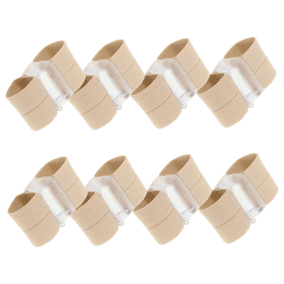 8Pcs Gel Toe Separators Bunion Corrector for Toe Alignment and Foot Relief, Soft Adjustable Fit