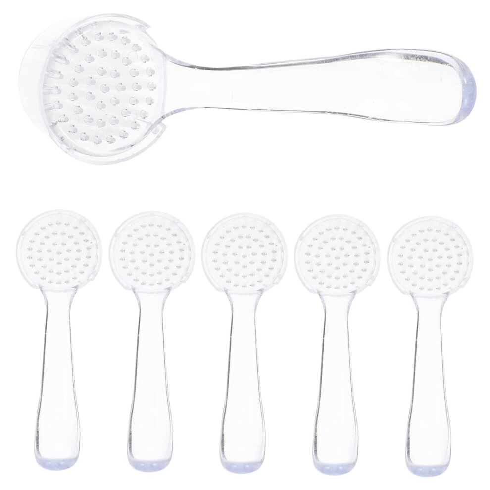6Pcs Professional Nail Dust Brush for Manicure with Ergonomic Grip for Home and Salon