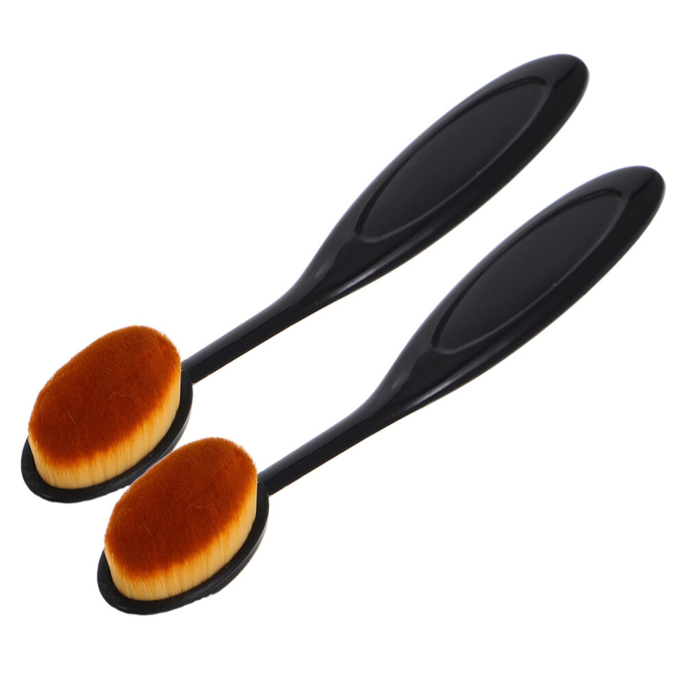2pcs Soft Nail Dust Brush Set with Precision Bristles for Professional Manicure Cleaning