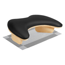 Nail Arm Rest with Stable Wooden Frame and Non Slip Base for Professional Salon and Home Use, Black