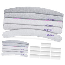 10Pack Sponge Nail Files and Nail Buffer Blocks Set for Professional Manicure Shaping and Polishing