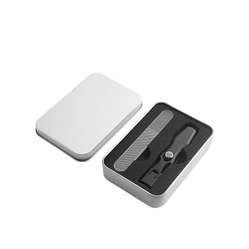 Stainless Steel Nail Clippers with Ergonomic 60 Grip and Curved Sharp Blades for Fingernails and Toenails