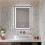 Living And Home Anti-fog Bathroom Mirror with Dimmable LED Light 1