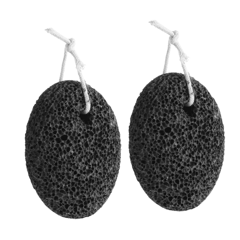 2pcs Natural Pumice Stone Foot Callus Remover for Dead Skin Exfoliation and Heel Softening
