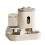 Conjunto de comedouro e bebedouro automático para animais de estimação, sistema de reabastecimento automático com dupla função para cães e 1
