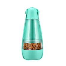 Leak Proof Dog Water Bottle With Detachable Bowl And Built In Poop Bag Holder Includes One Hand Operation And Wide Sink Design For Easy Hydration Duri