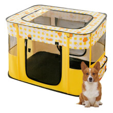 Tente pliable pour animaux de compagnie, parc à jeux pliable avec panneaux en maille respirante et intérieur spacieux, parc à jeux robuste pour
