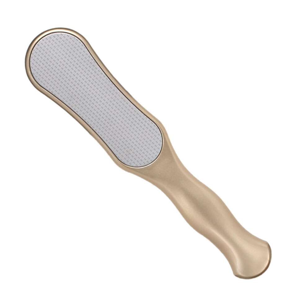 Gold Foot File Callus Remover With Ergonomic Handle For Dead Skin And Heel Care Pedicure Scrubber