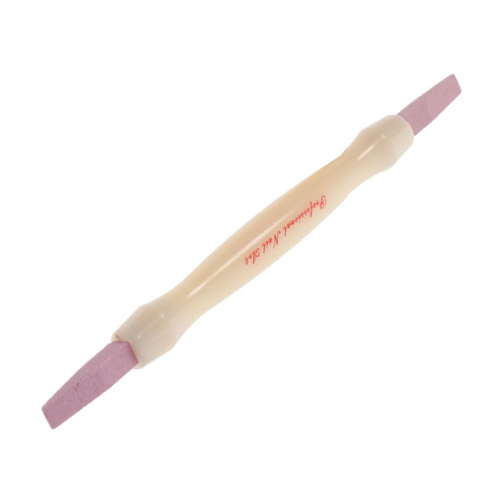 DoubleEnded Pumice Cuticle Pusher Nail Buffer Tool for Precise Cuticle Removal and Salon Manicure