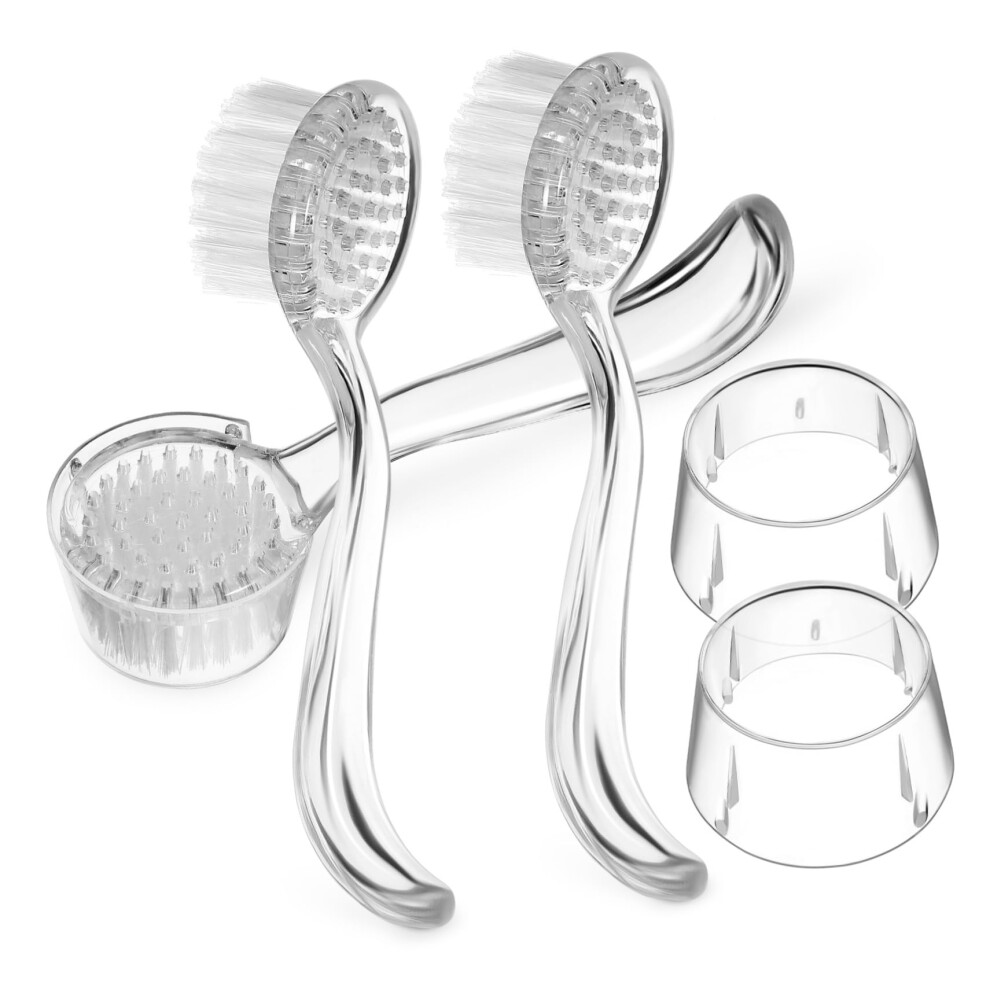 Ergonomic Nail Scrub Brush Set with Firm Bristles for Manicure Pedicure and Household Cleaning