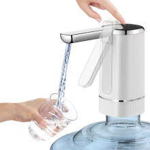 Electric Water Dispenser Foldable Design for Bottled Water, Rechargeable Pump for Home Office