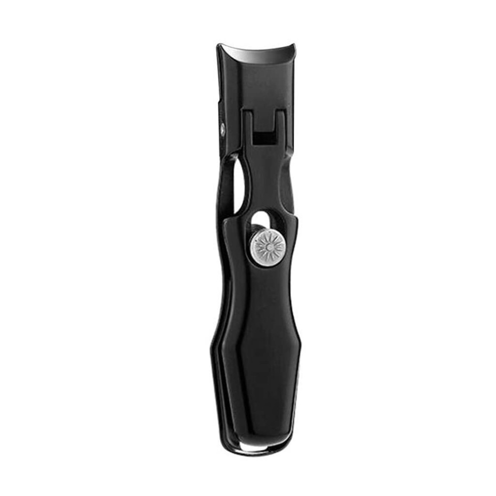 Wide Jaw Nail Clipper with Catcher Anti Splash Long Lever for Fingernail and Toenail Trimming