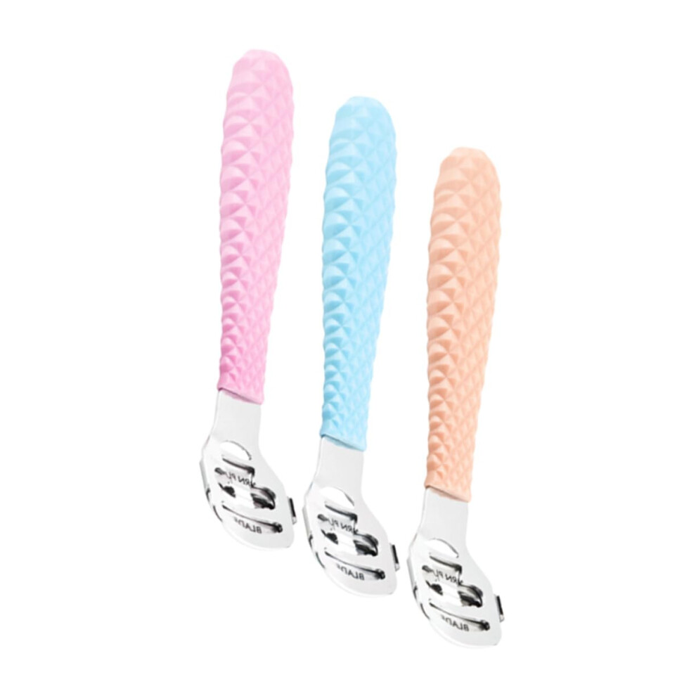 3Pcs Foot Callus Remover Pedicure Foot Scraper Set for Dead Skin Removal with Ergonomic Grip for Home and Salon Use