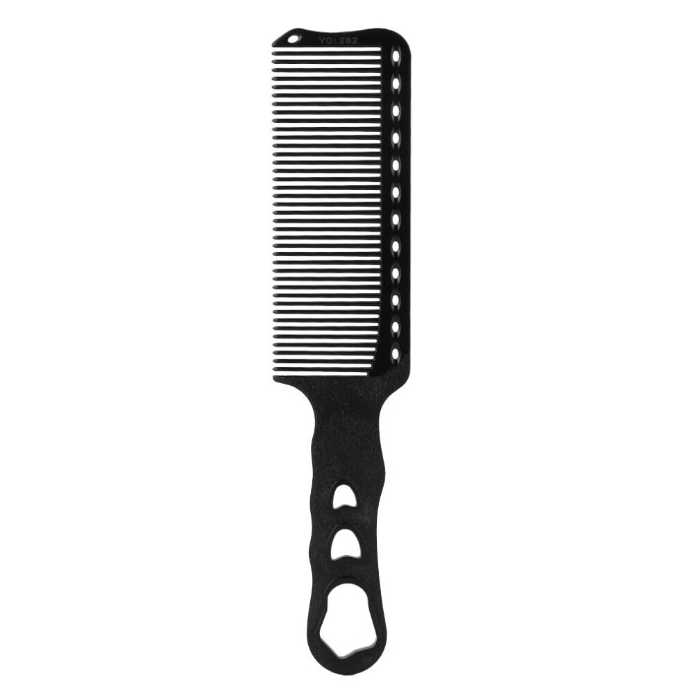 Professional Hair Comb Heat Resistant Ergonomic NonSlip Grip Lightweight ABS Hairdressing Comb Black