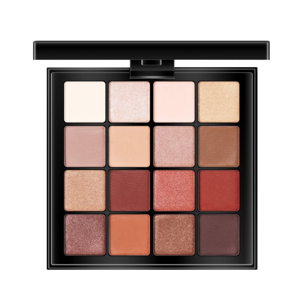 16 Color Shimmer Eyeshadow Palette with Buildable Intensity and Easy Blending for Versatile Looks