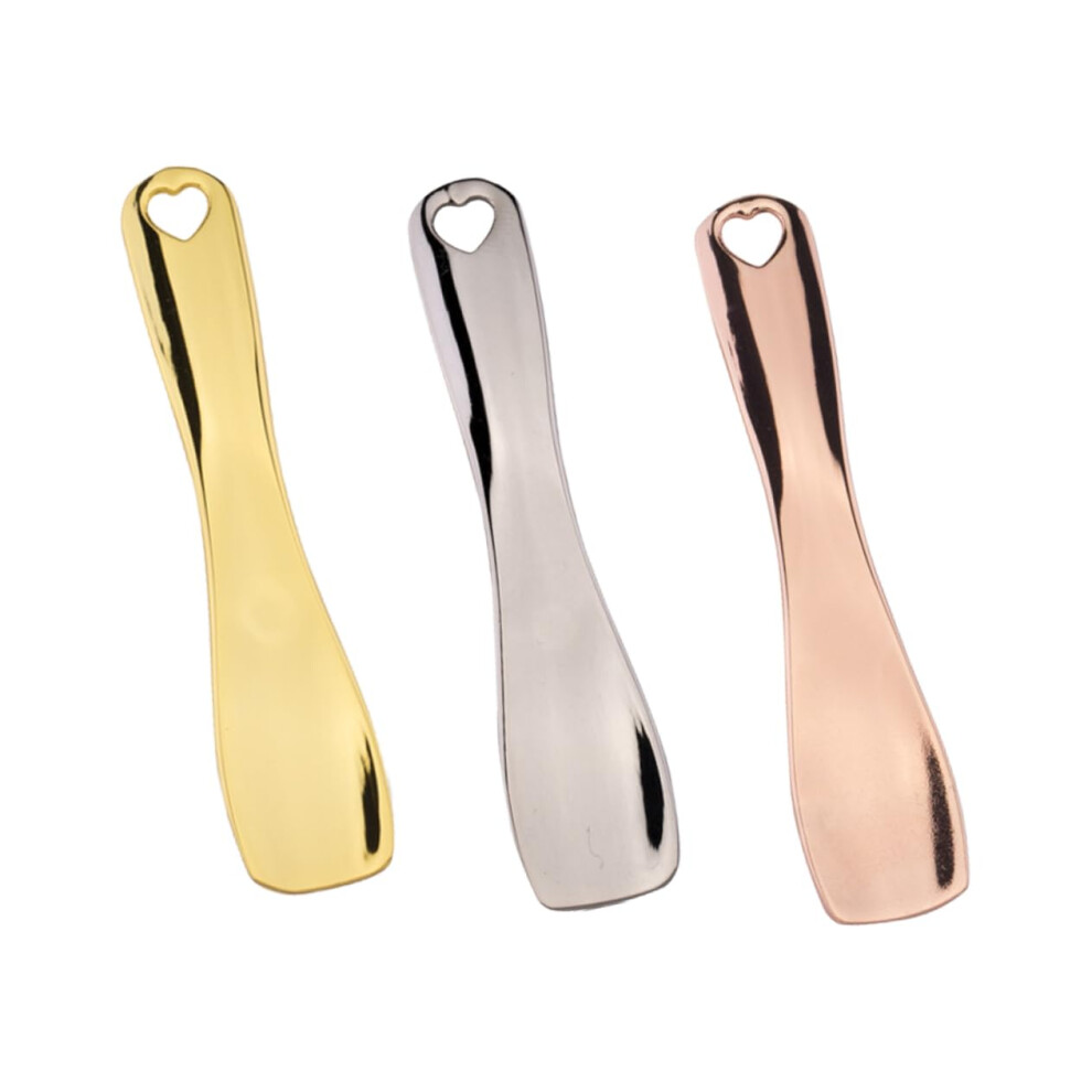Cream Facial Spatula Set 3Pcs Metal Skincare Scoop With Hygienic Mini Spoon Design For Travel
