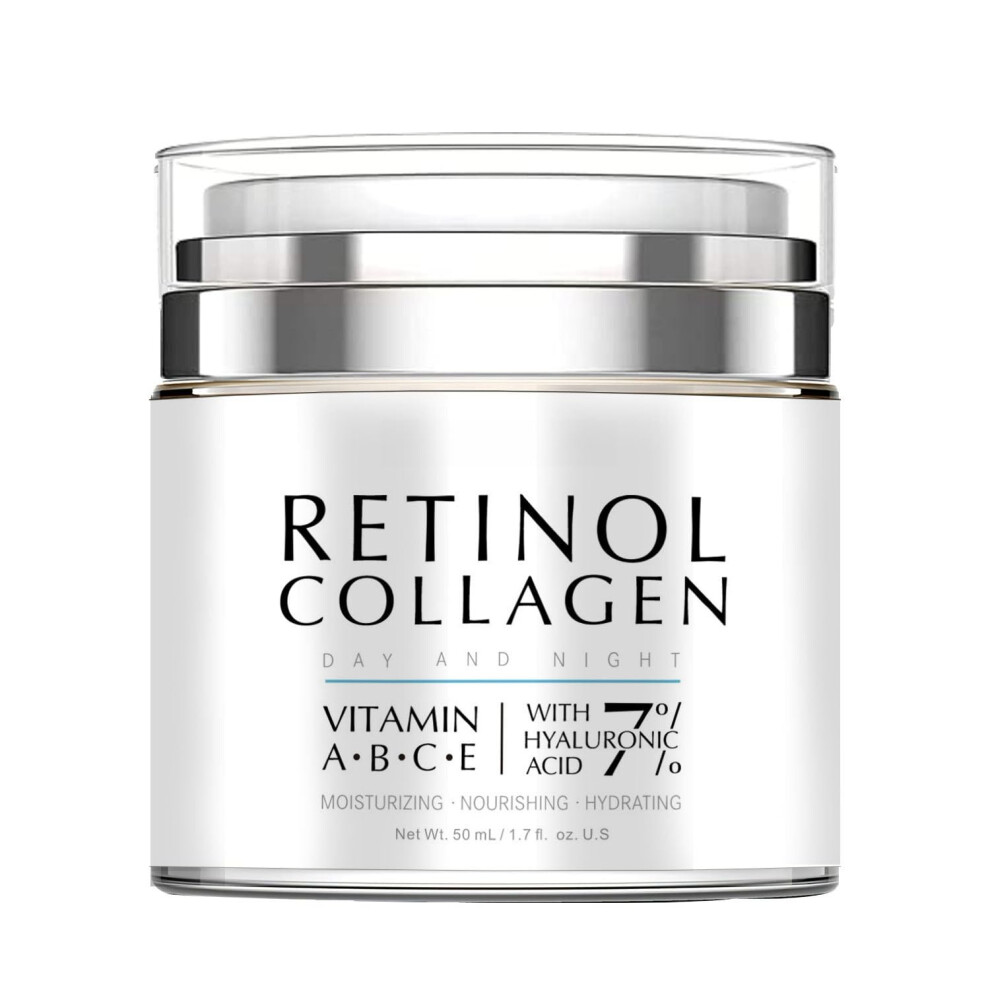 Cream Retinol Face Moisturizer Anti Aging With Collagen And Vitamin E For Hydration And Firmness