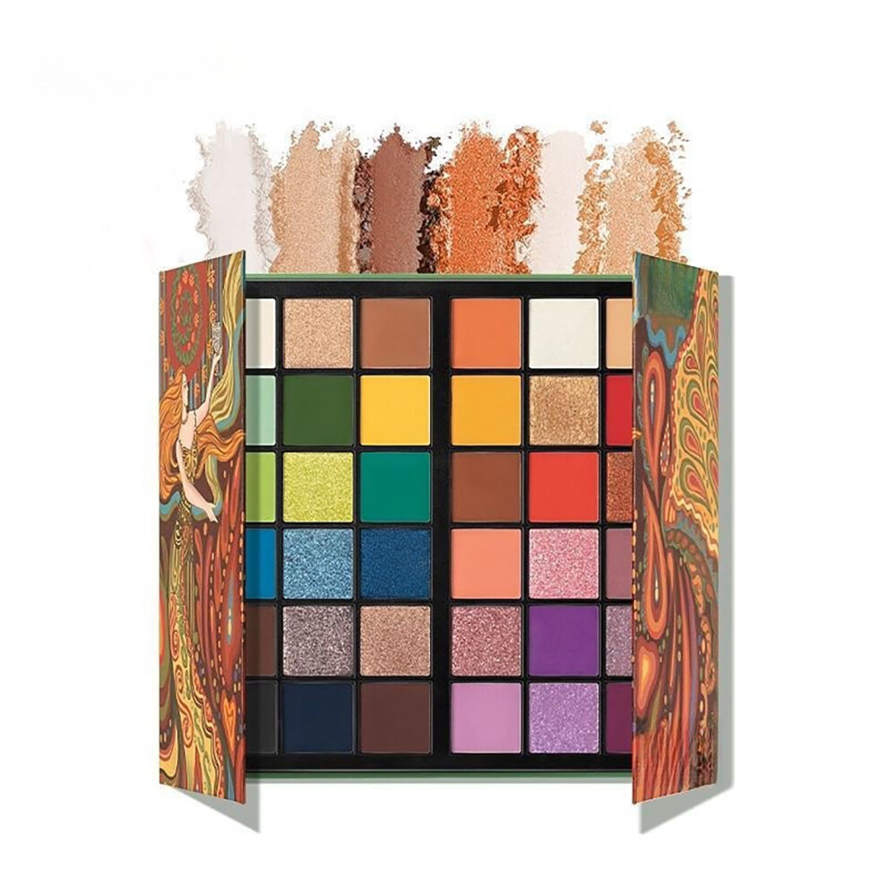 36 Color Eyeshadow Palette Matte Shimmer Glitter  Pigmented Long Lasting for Women
