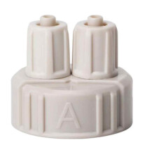 Tappo per bottiglia CO2Reactor per sistema CO2 acquario, accessorio per reattore fai da te con doppia connessione a torsione rapida, compatibile con