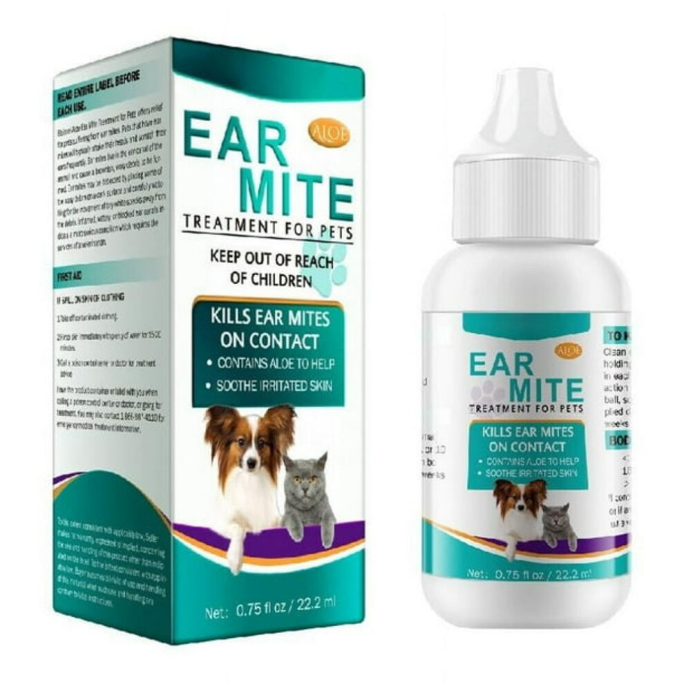 Dog Ear Infection Treatment, Soothes Itchy & Inflamed Ears, Multi-Purpose Pet Ear Care Solution, Safe for Dogs Ears Cleaning, Gently Yet Effective For