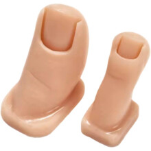 Silicone Nail Practice Toe Set, Realistic Fake Foot for Pedicure Training and Nail Art Design