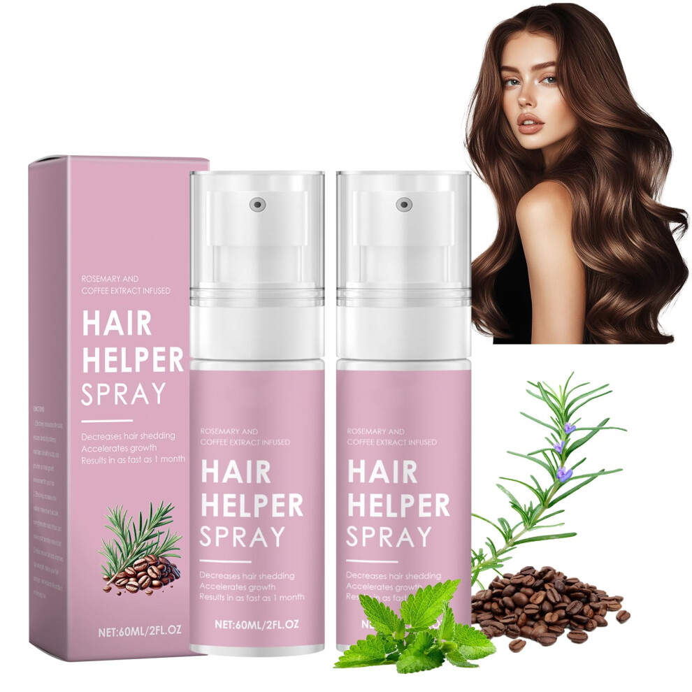 Hair Growth Spray with Biotin Caffeine and Castor Oil for Thicker Fuller Hair Vegan Cruelty