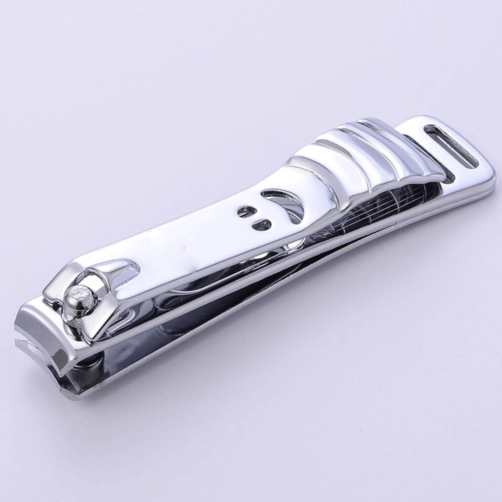 Long Lightweight Nail Clipper with Scissors Smiley Face Manicure Tool for Travel