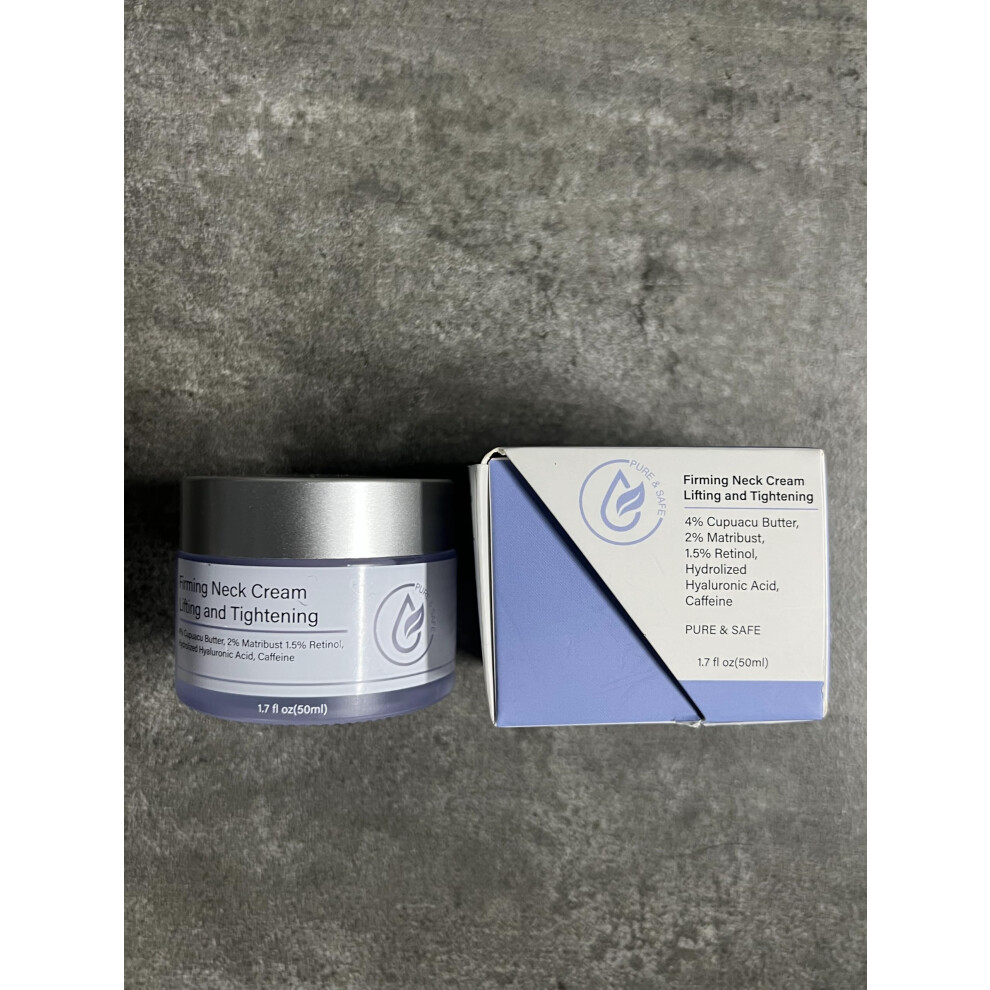 Cream Neck Firming With Retinol For Antiaging, Wrinkle Smoothing, Lift And Even Skin Tone 1.7Oz