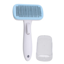 Escova para higiene de animais de estimação com sistema de autolimpeza fácil de usar, ferramenta multifuncional com função de massagem e cabo