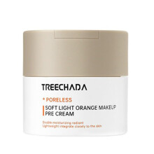 Soft Light Orange Hydrating Face Primer for LongLasting Makeup, Lightweight Smooth Finish 30g