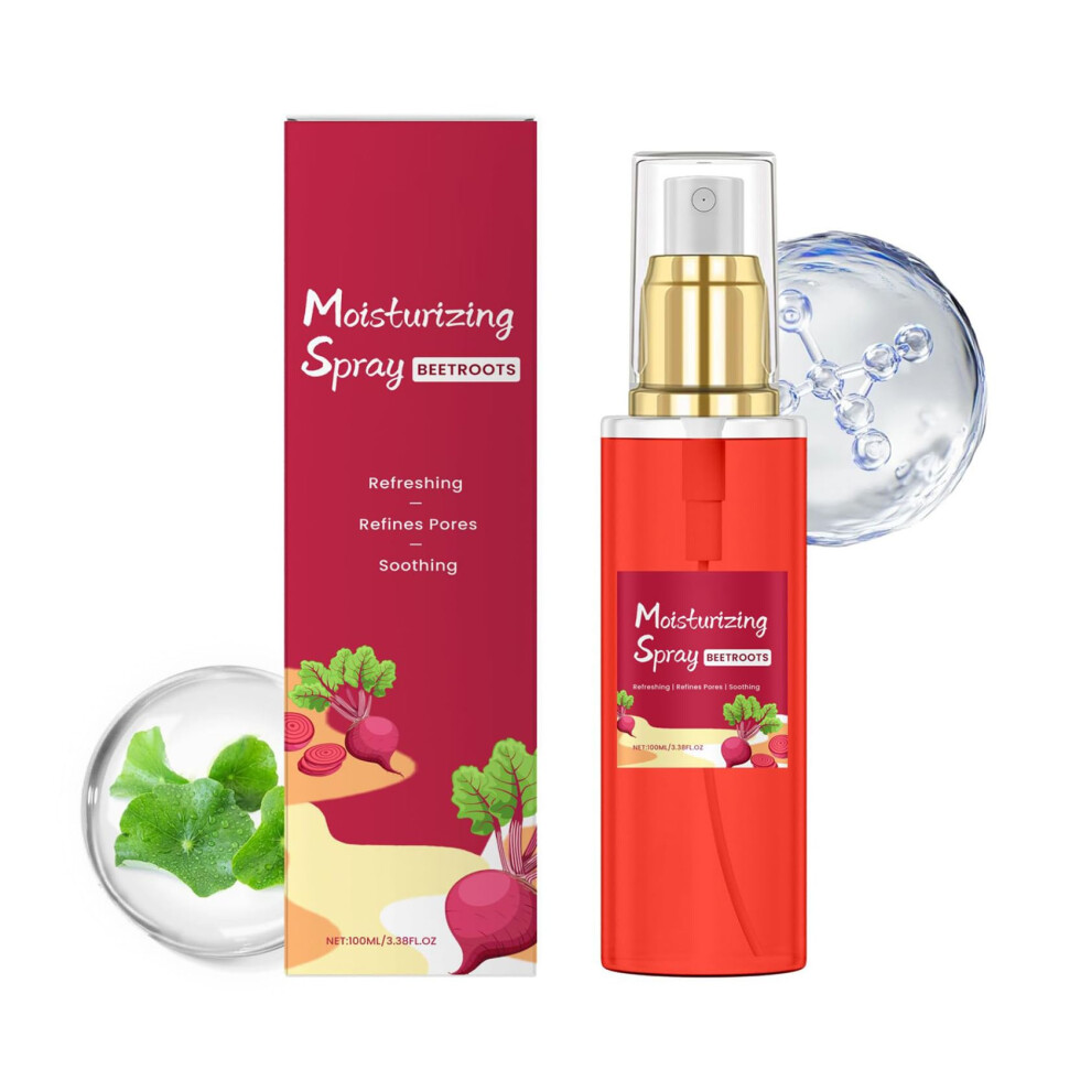 Red Facial Mist Hydrating Face Spray 100Ml Deep Moisture Refreshing For Women Girls Travel Size