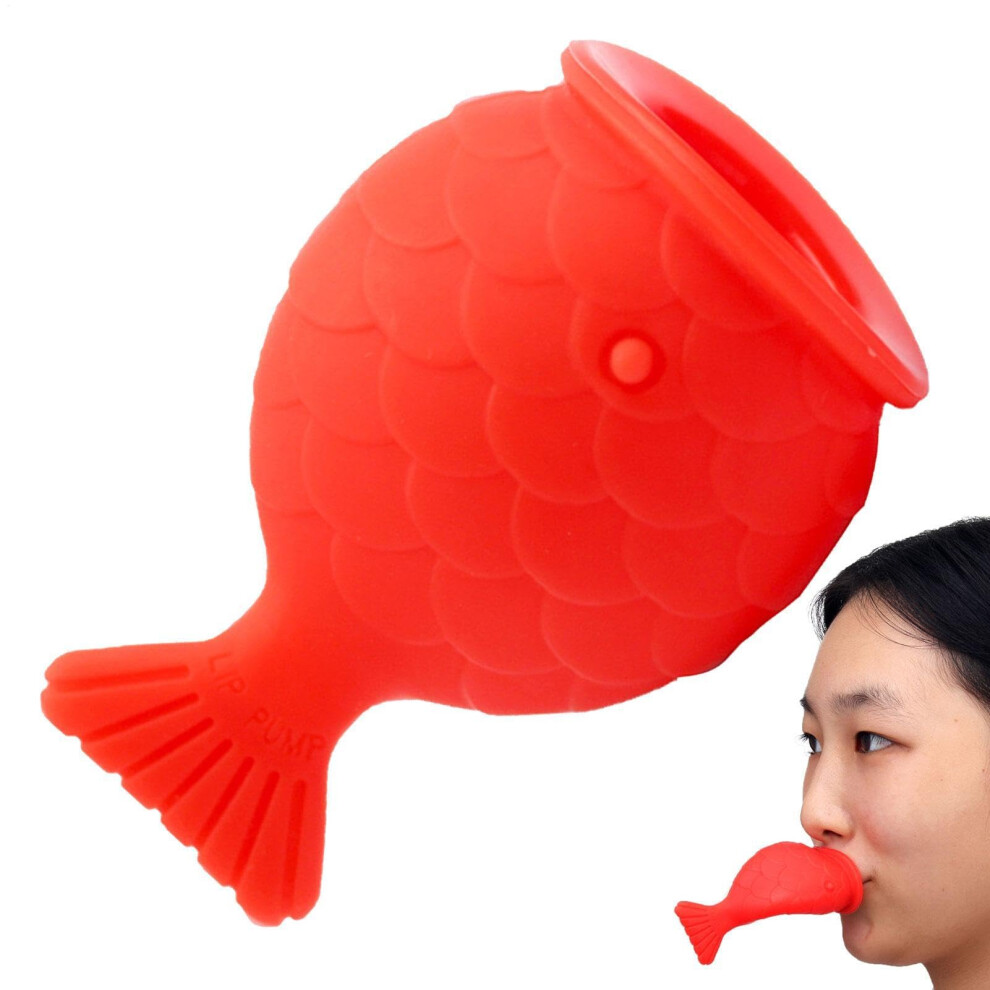Fish Shape Silicone Lip Plumper Device for Instant Volume, Safe Lip Enhancer Tool