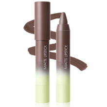 Dark Gray Long Lasting Matte Lip Crayon Waterproof Retractable Lipstick Pencil for Women