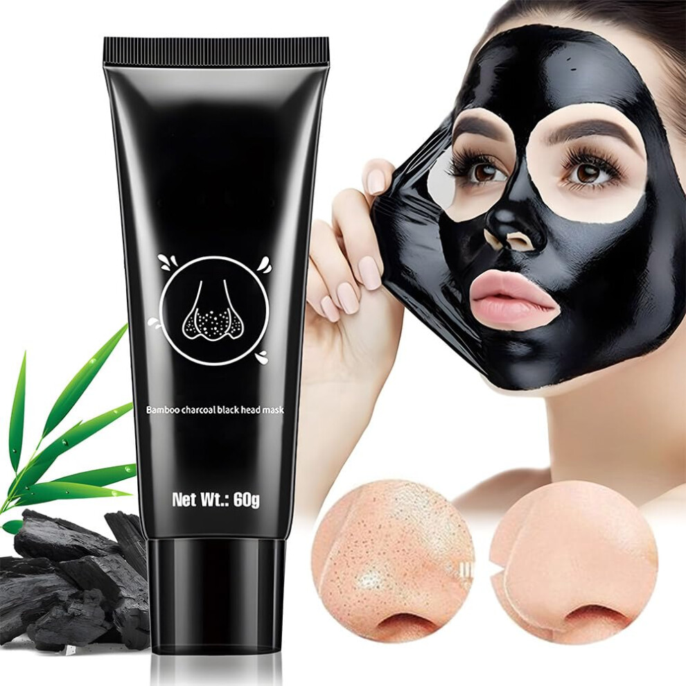 Blackhead Remover Mask with Activated Charcoal, Deep Pore Cleansing Peel Off for All Skin Types 2.1oz