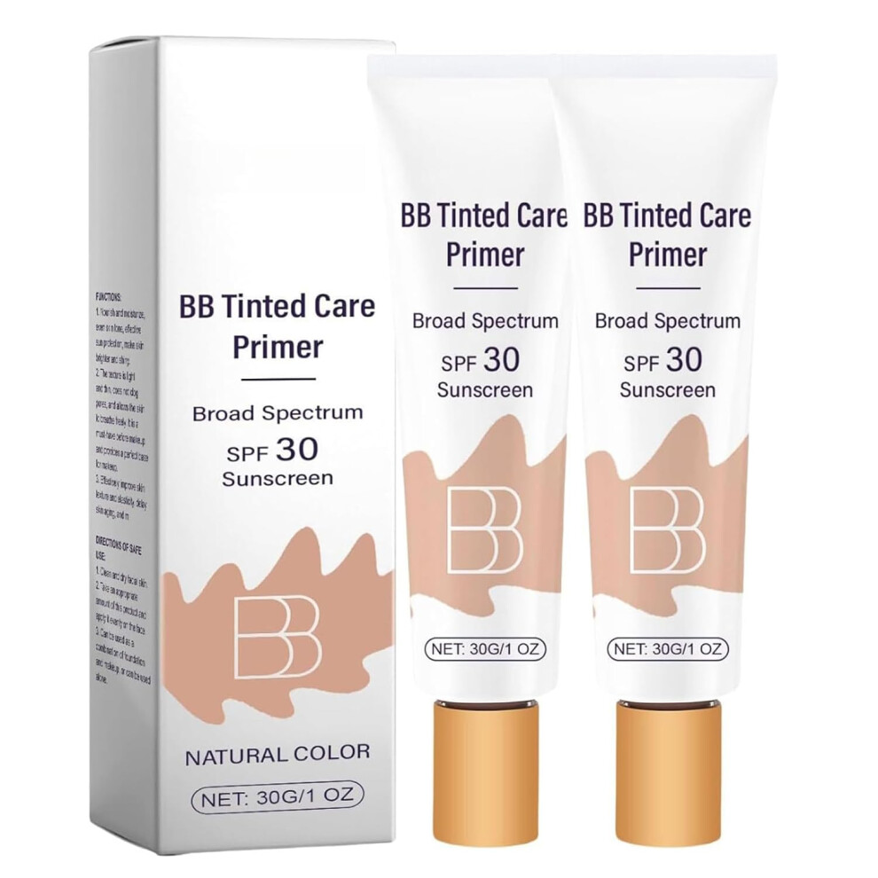 Cream Bb With Spf 30 Full Coverage Hydrating Tinted Moisturizer For Lightmedium Skin 2Pcs