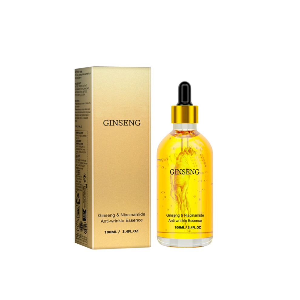 Ginseng Face Serum Anti Aging Facial Essence with Collagen Boost and Deep Hydration 100ml