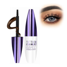 Waterproof Peel Off Eyebrow Tattoo Gel Black, Long Lasting Smudge Proof Brow Tint