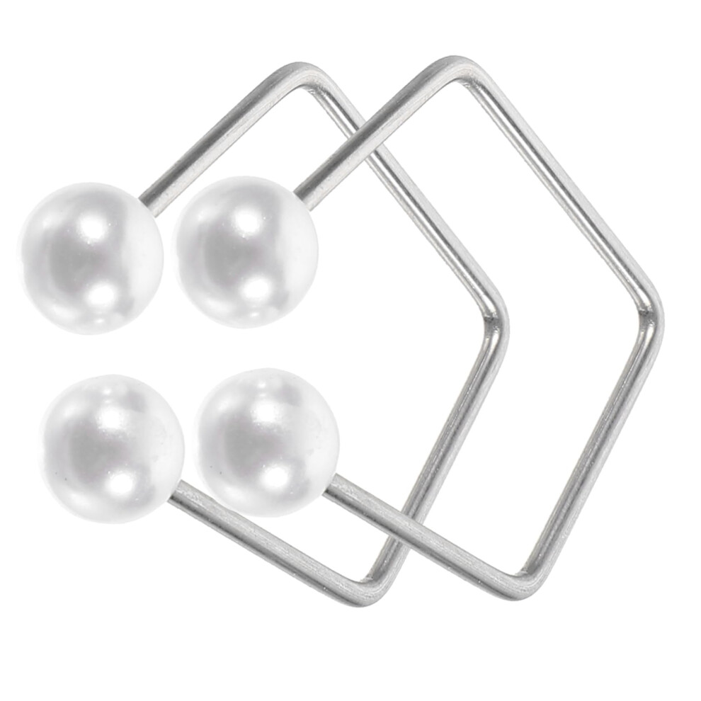 Face Dimple Maker Facial Exerciser Tool Cheek Trainer Stainless Steel Shaper with Pearl Accents