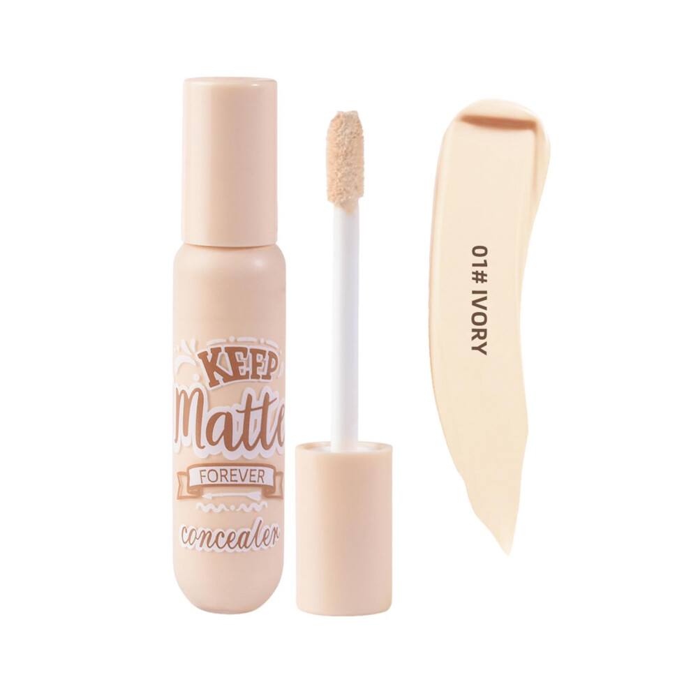 Dark Full Coverage Concealer For Circles And Blemishes, Lightweight Longlasting Makeup For Face