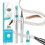Microblading Eyebrow Pen Light Brown, 4Fork Tip Waterproof LongLasting Brow Pencil with Brush 1